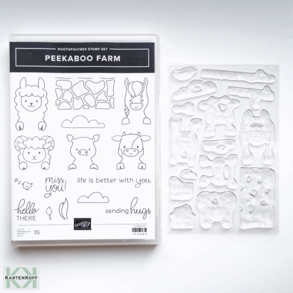 Stempelset - Peekaboo Farm, neu