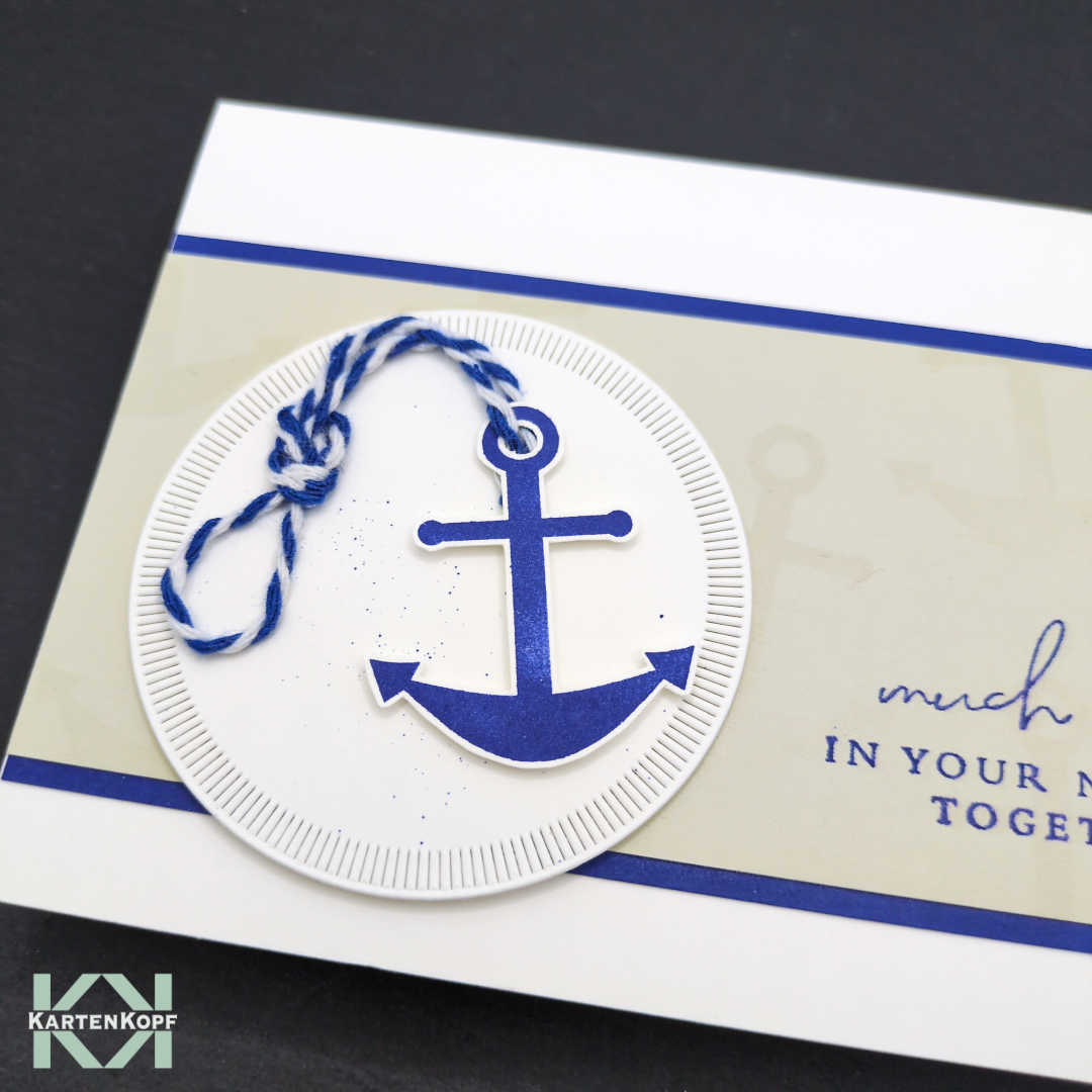 Maritime Hochzeitskarte - Much love in your new life together – Bild 3
