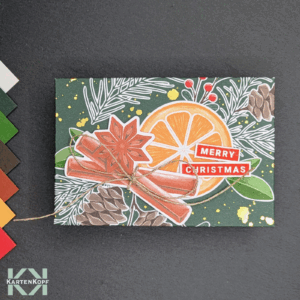 Weihnachtsbox Zimt und Orange, befüllbar, handgemacht