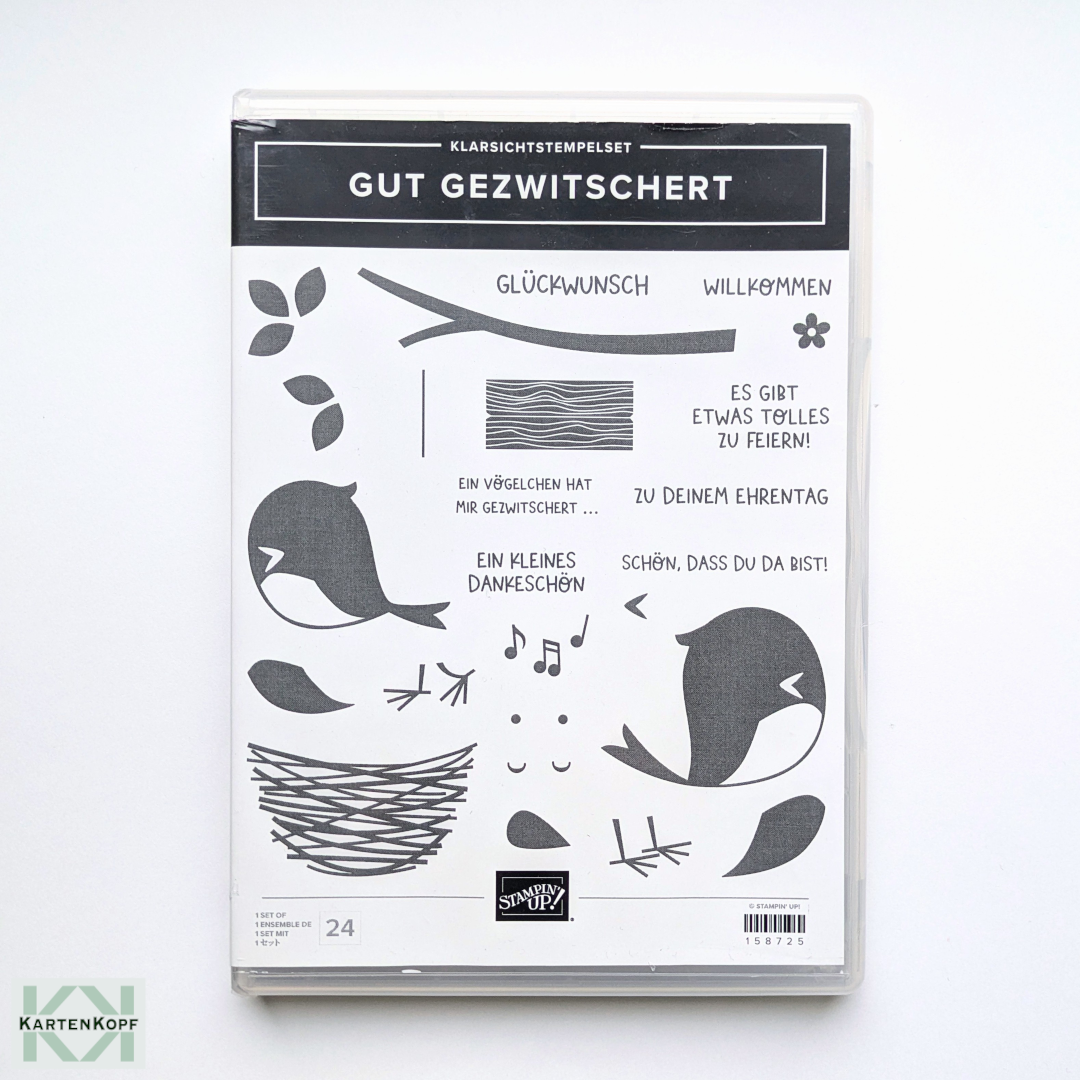 Stempelset - Gut Gezwitschert, unbenutzt, nur nicht mehr in der Folie