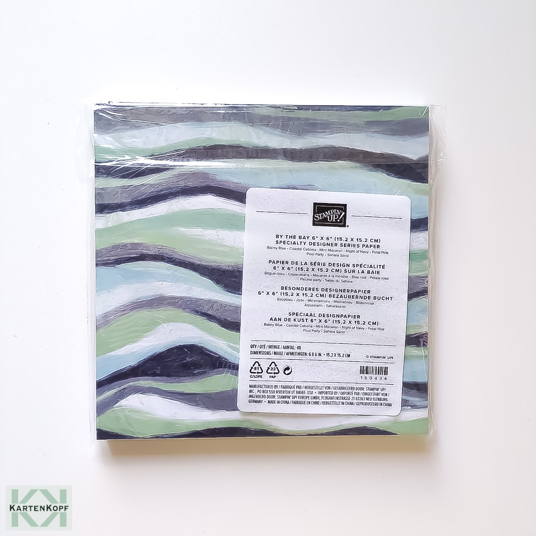 Besonderes Designerpapier 6" x 6" - Bezaubernde Bucht, neu & OVP