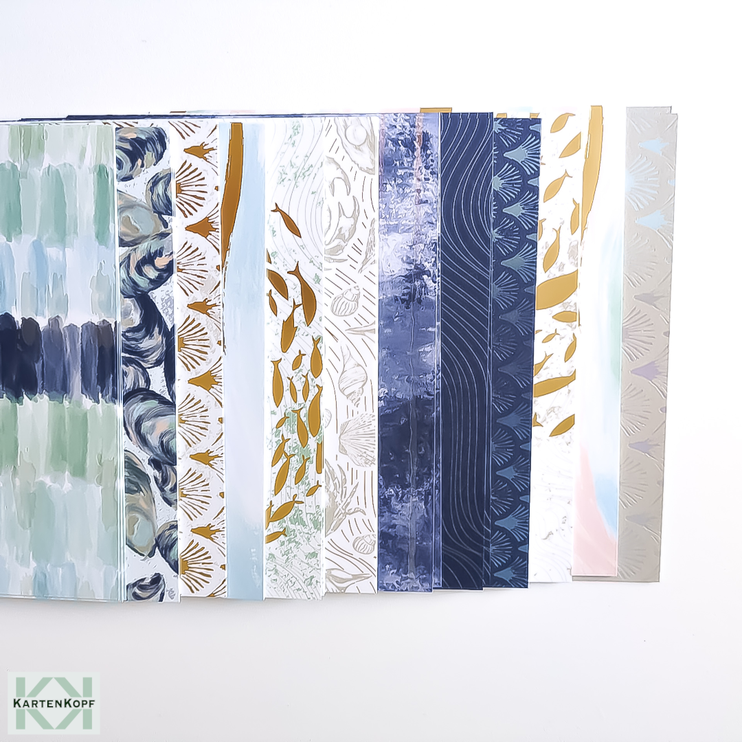 Besonderes Designerpapier 6" x 6" - Bezaubernde Bucht, neu & OVP – Bild 4